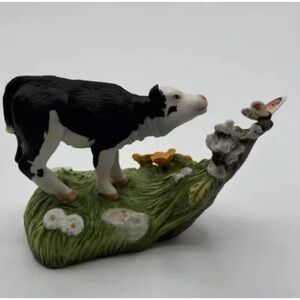 VTG 1984 Peter Barrett A COUNTRY PATH in MAY  FRANKLIN MINT Cow Figurine
